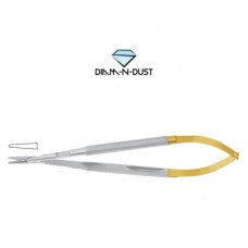 Diam-n-Dust™ Micro Needle Holder Straight - Round Handle - With Lock Stainless Steel, 16 cm - 6 1/4"